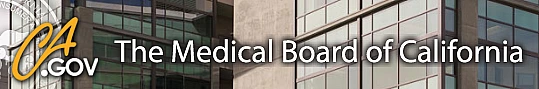 Medical Board of California Website